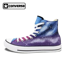 Sneakers Women Men Converse Chuck Taylor Galaxy Original Design Custom Hand Painted Skateboarding Shoes Man Woman Christmas Gift