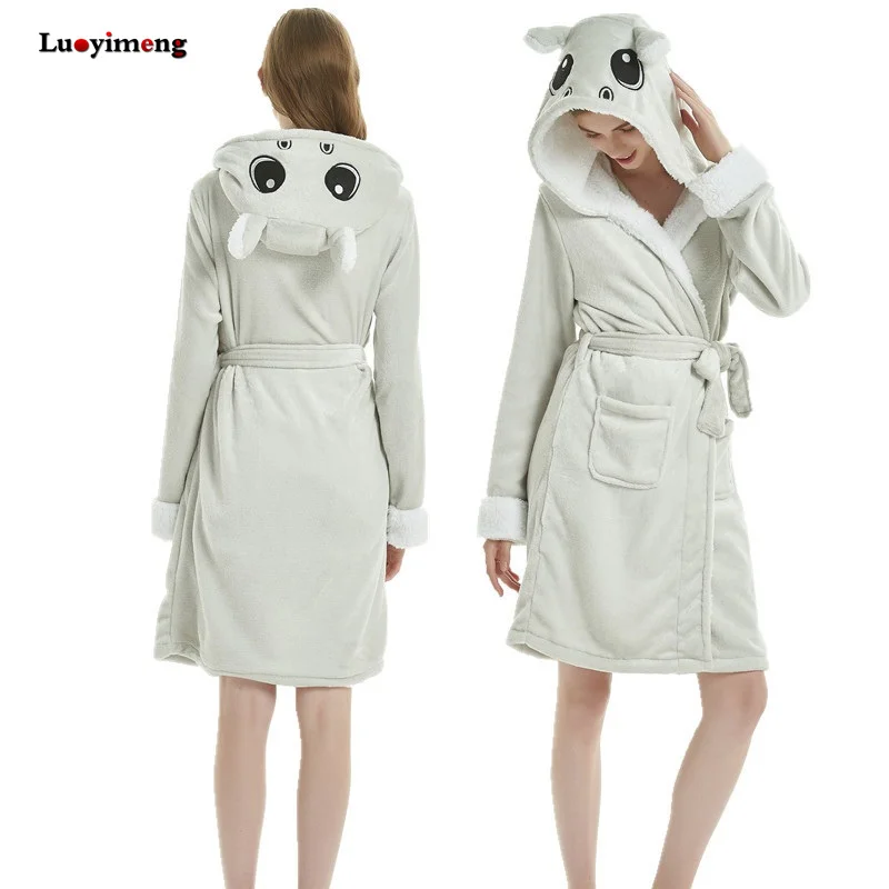 Accappatoio Animaletto 3D In Flanella - Morbido E Con Cappuccio