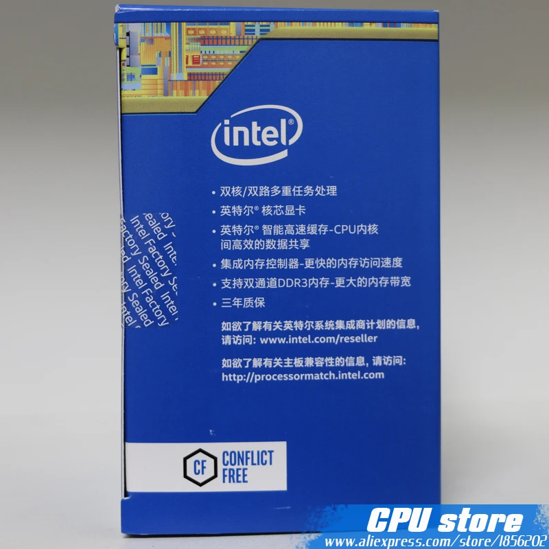 Процессор Intel Celeron G1840 в штучной упаковке(2 м Кэш, 2,80 ГГц) LGA1150 двухъядерный должным образом настольный процессор работает