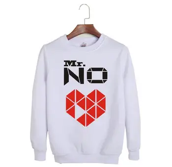 

Kpop 2pm jun.k solo album mr no same peach heart printing pullover sweatshirt unisex loose o neck hoodies k-pop hoodie