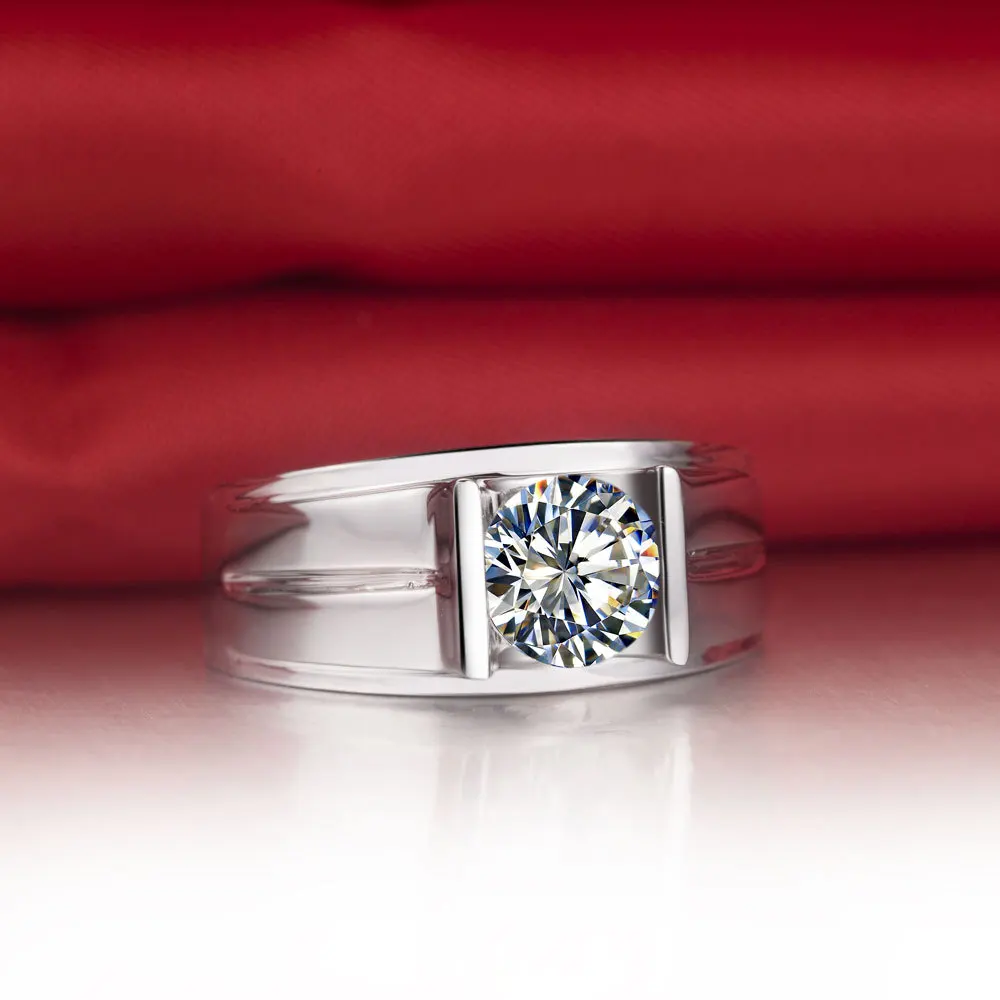 Threeman 1ct Positive Moissanite Brief Man Gold Jewelry G14k En Ement Ring Men Synthetic Gem Moissanite Genuine White Gold In En Ement Rings From Threeman 1ct Positive Moissanite Brief Man Gold Jewelry G14k En Ement Ring Men Synthetic Gem Moissanite Genuine White Gold In En Ement Rings From