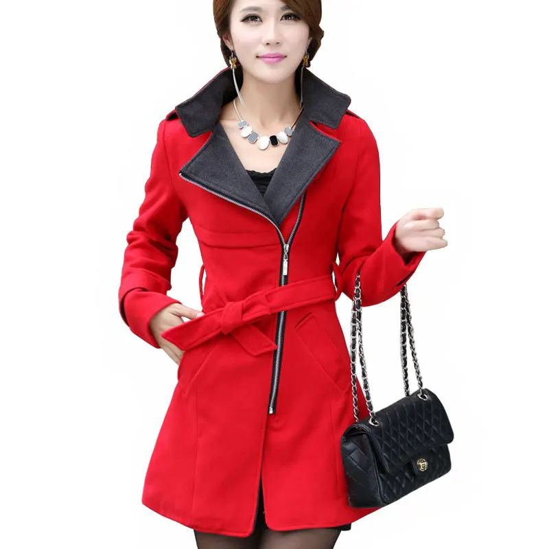 Ladies Red Coats Han Coats