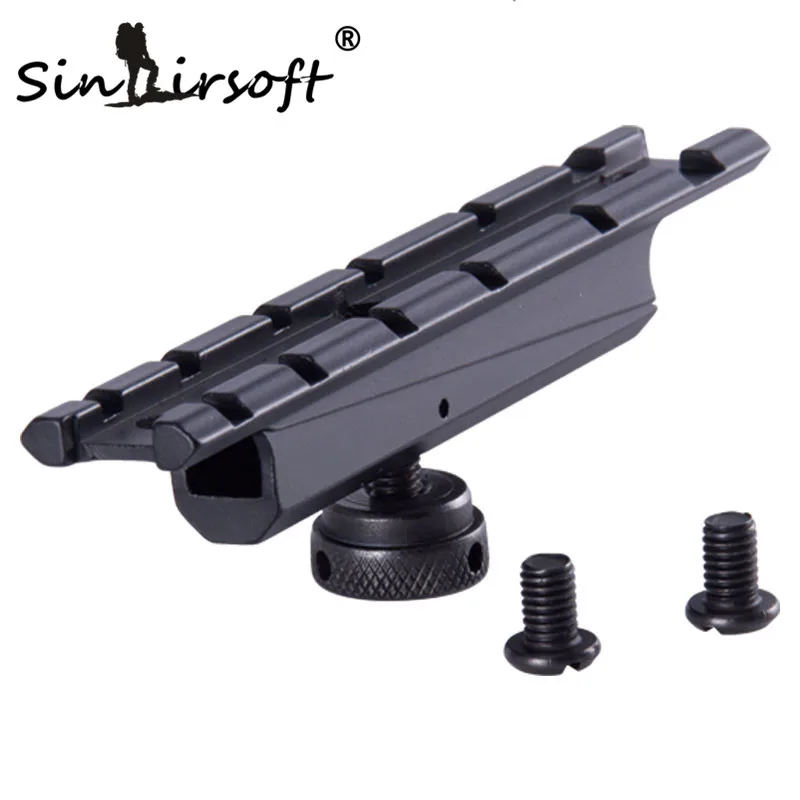 

SINAIRSOFT Standard 20mm Weaver Rail Scope Mount Base Carry Handle See Through Short 20mm Mount Base For M4/M16 Carry Handle 15A