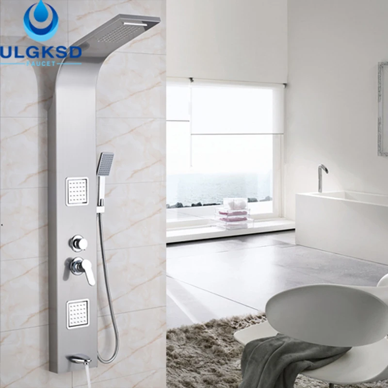 Ulgksd Promotion Shower Faucet Shower Panel Waterfall Rainfall