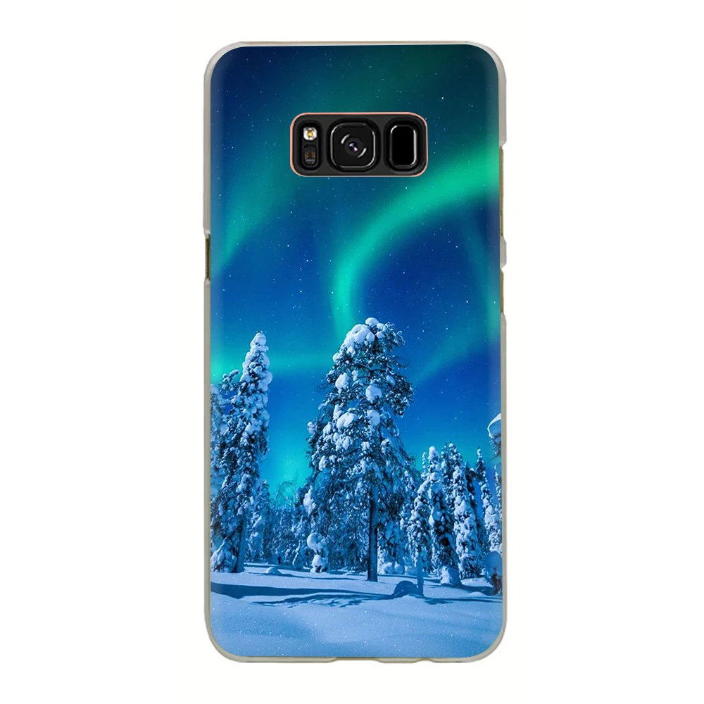 Пейзаж Зима светильник зимние жесткий чехол для телефона с рисунком в виде крышка чехол для samsung Galaxy S6 7 Edge S8 9 10 плюс Note8 9 M10 20-30 - Цвет: H9