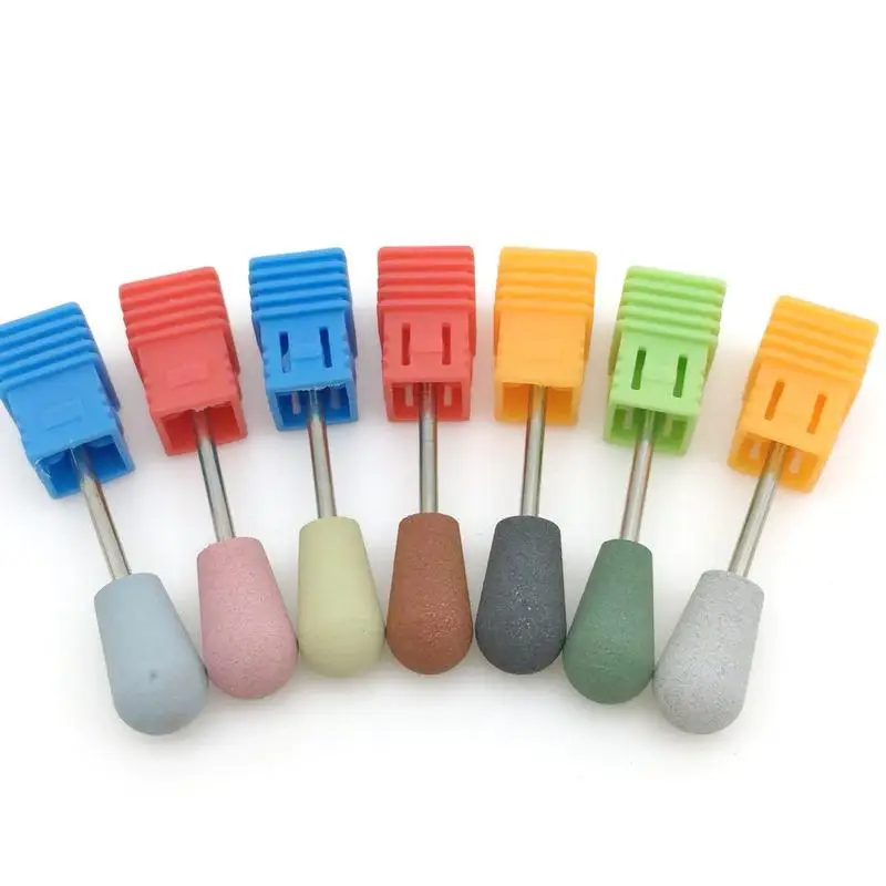 

1Pcs 10*18mm Silicone Nail Drill Bits Flexible Poilsher Rotary Bur Manicure Pedicure Drill Accessories Foot Polishing Tools