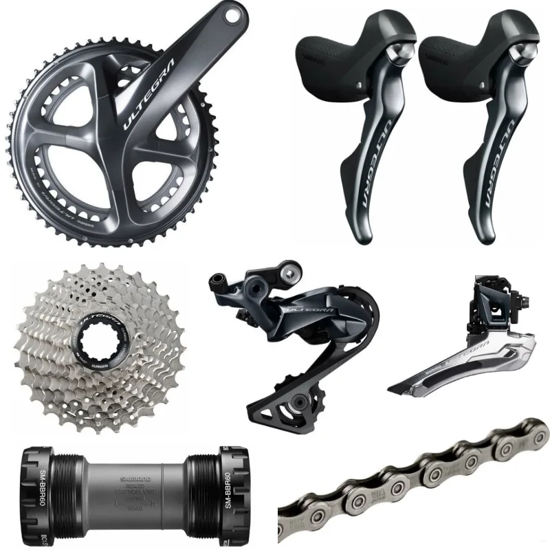 Shimano Ultegra R8000 11 скоростной групповой набор 7 частей шоссейный велосипед 170/172.5/175 мм