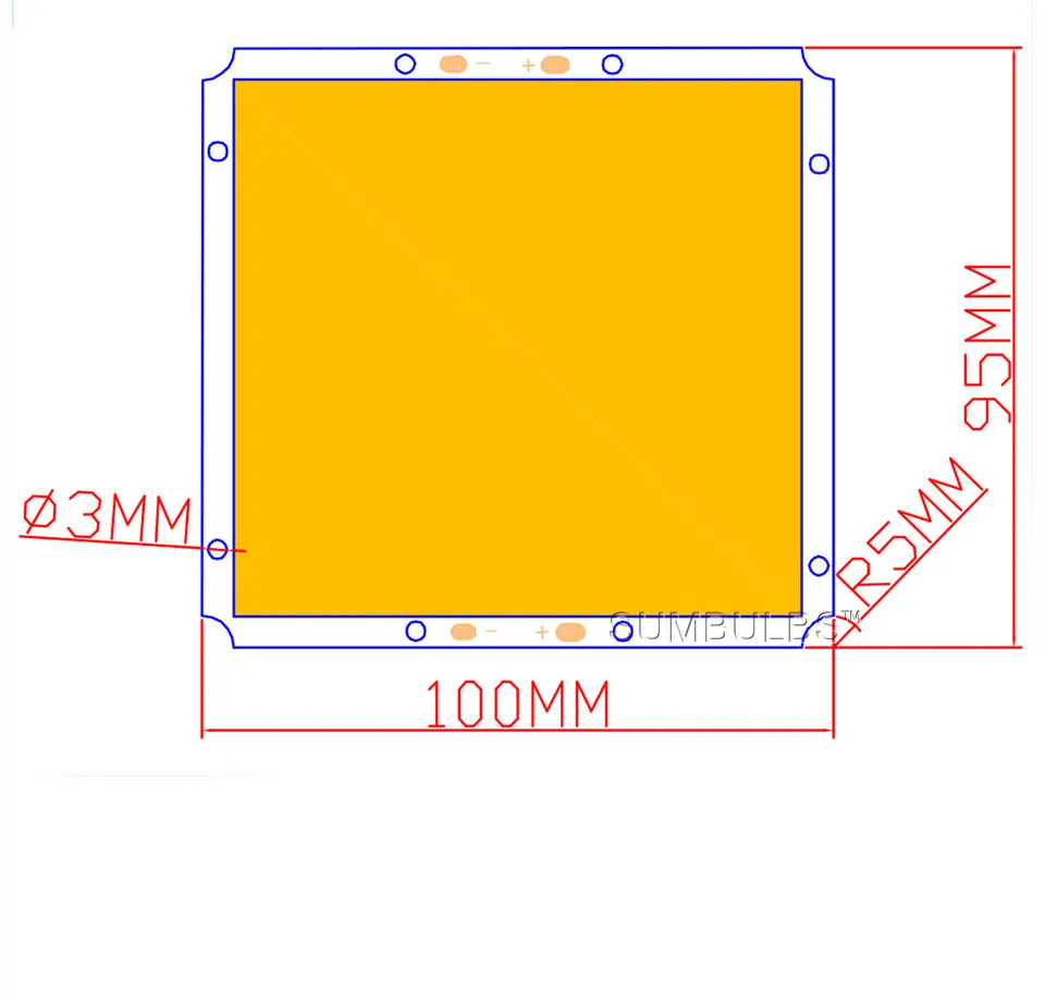 10095mm Dimmable LED Panel Lamp 50W COB Light Bulb with Dimmer Controller 12V 220V Lighting for Indoor Outdoor Car Lights DIY (1)