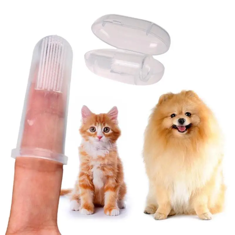 

Finger Toothbrush Pet Dog Cat Tartar Teeth Cleaning Tools for Puppy Cat Toothbrush Pets Dogs Cat Accessories 1