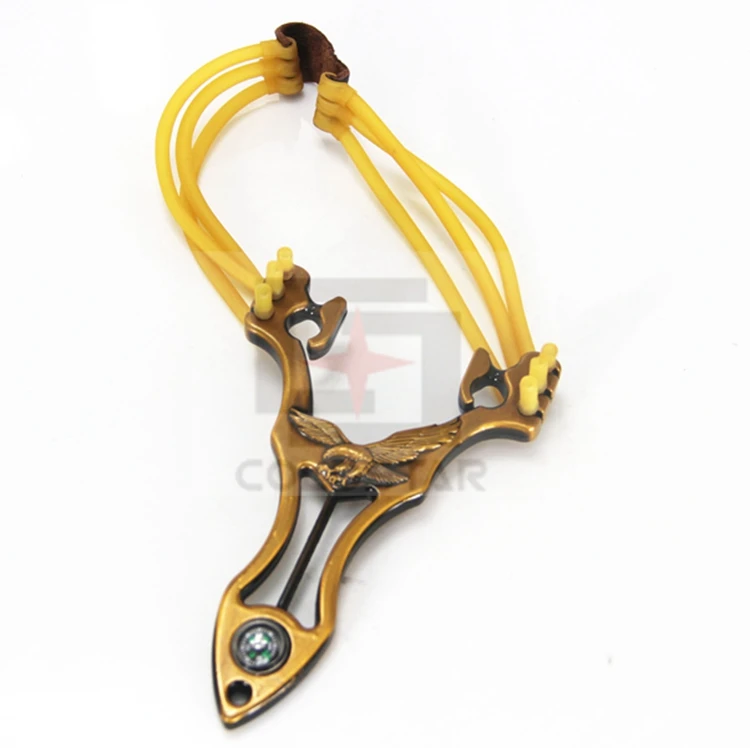 CS32028 Powerful Creative Metal Slingshot Shot Brace Catapult With Rubber Band For Outdoor Hunting Shooting Sports