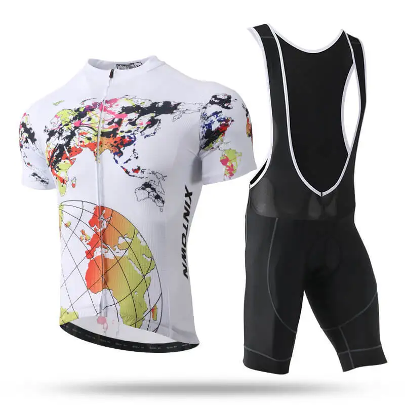 

XINTOWN Men's Cycling Jersey Sets With Bib Shorts Bicycle Cycling Clothing Bike Team Ropa Ciclismo Short Outdoor Sportswear
