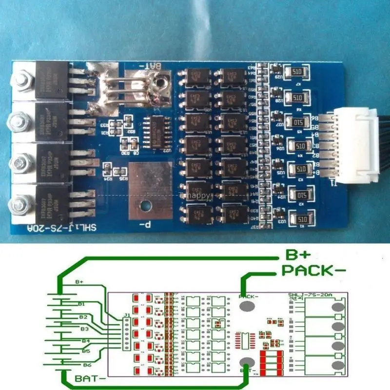 20S 60V 90A BMS/PCM литий-железо-фосфат батарея Защитная плата для LFP LiFePO4 LimPO4 батарейный блок с функцией баланса