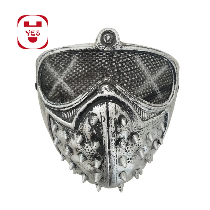 Watch Dogs 2 Steampunk Style Mask Marcus Holloway Wrench Rivet Face Masks Halloween Carnival Paty Prom Stage Performance Props