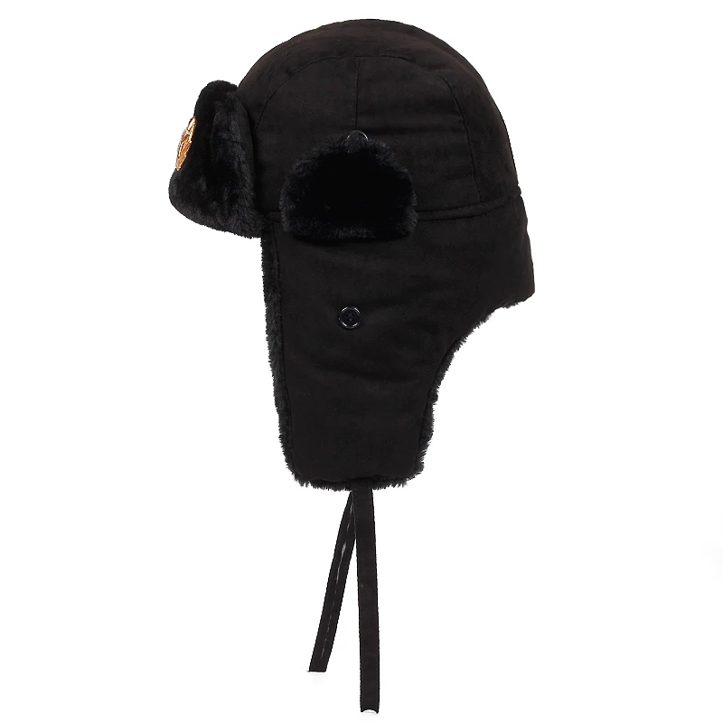 Winter Men Plaid Pilot Aviator Earflap Hat Buffalo Elmer Warm Trapper Cap Hunter Bomber Hunting Red