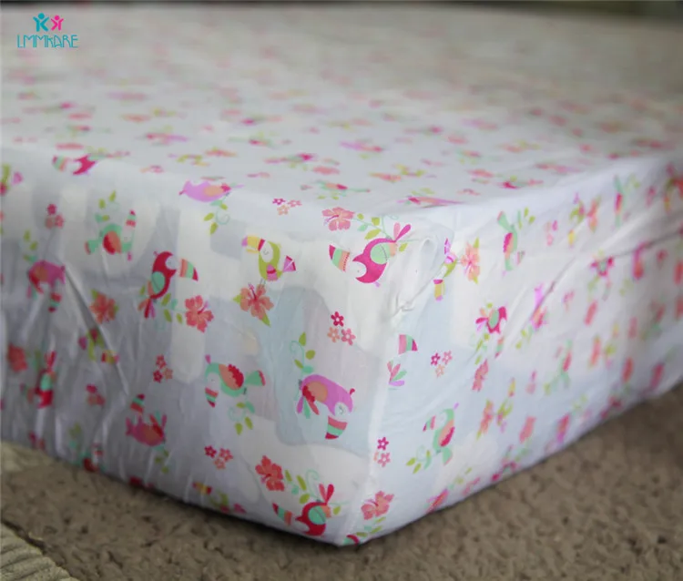 Набор постельных принадлежностей для новорожденных девочек удобная детская кроватка Bmpers розовая Милая простыня для детской кроватки с