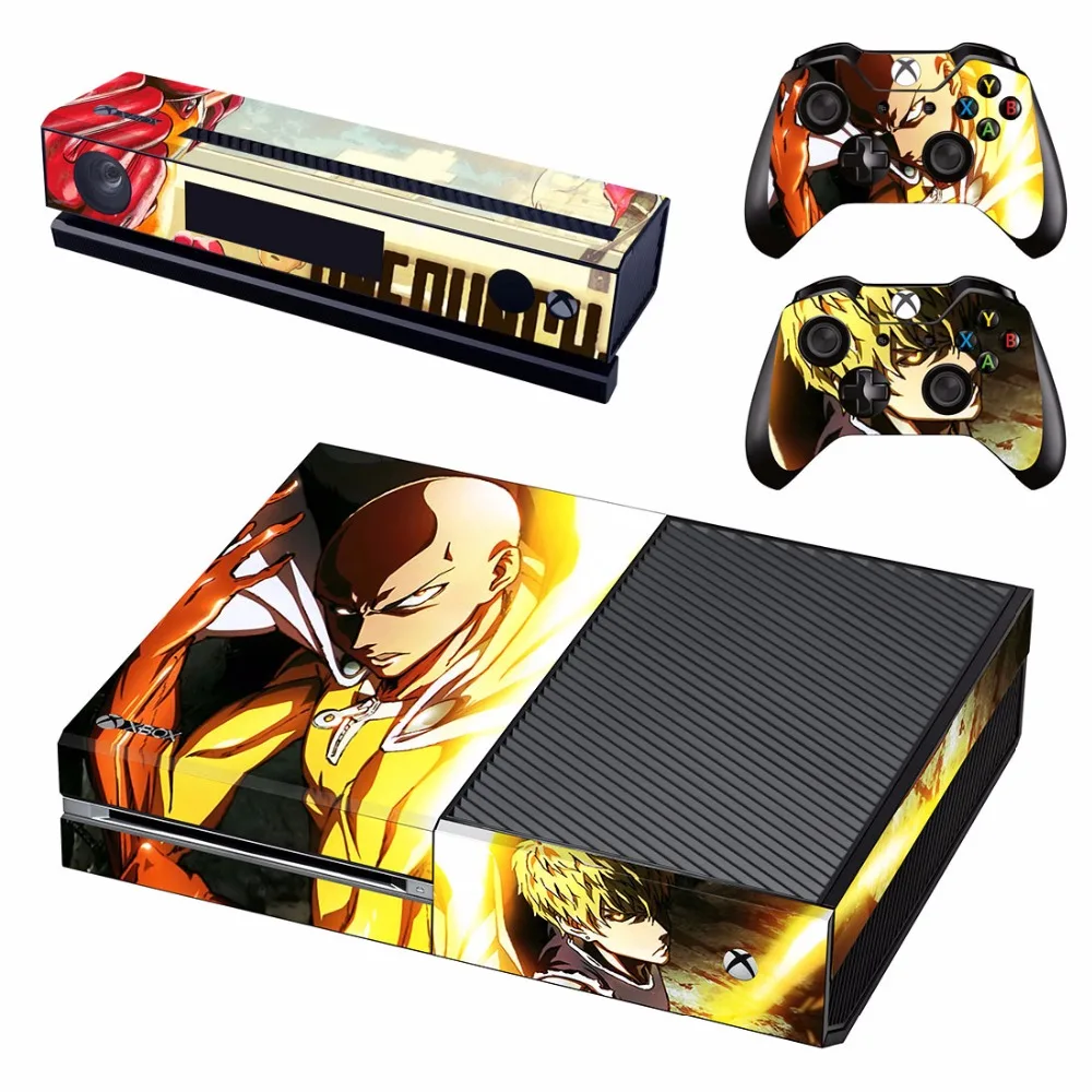 Стикеры в стиле аниме One Punch Man наклейки для консоли Microsoft Xbox и 2 контроллеров