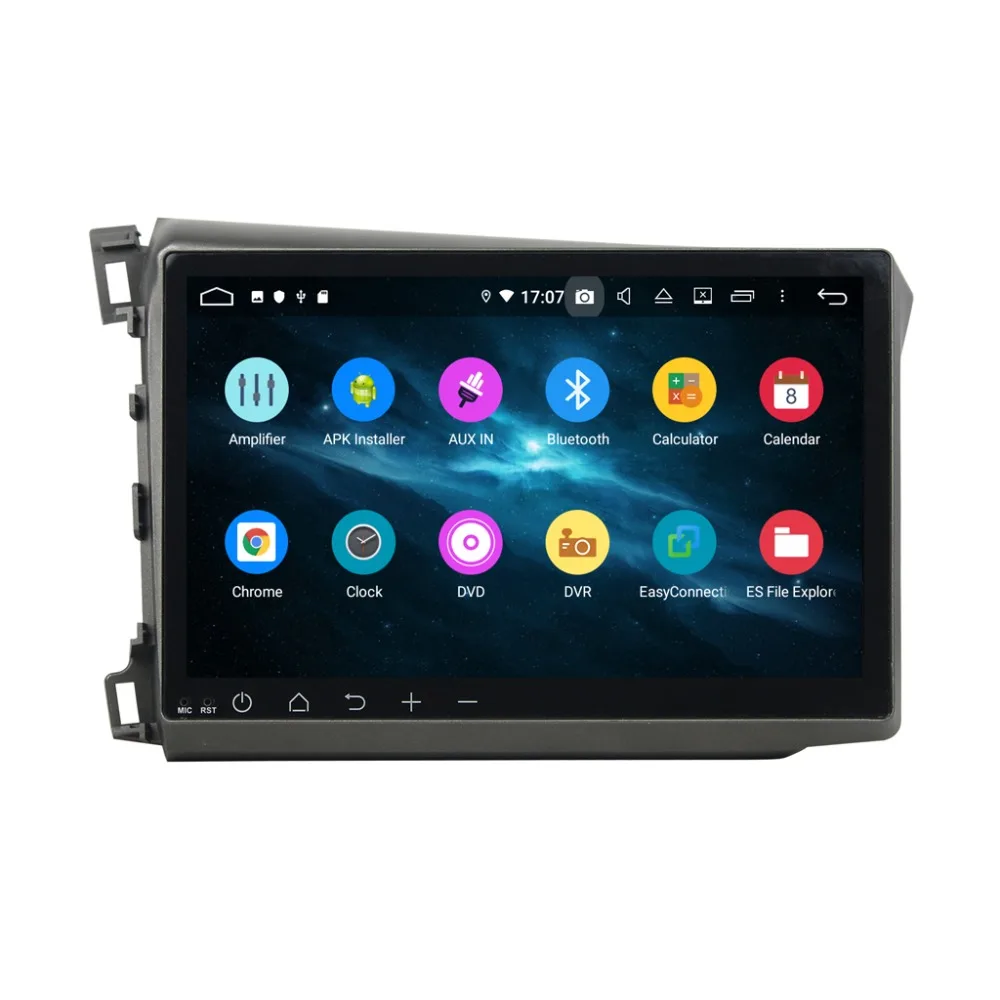 Cheap 10.1" Android 9 4+64G DSP Car DVD Player GPS navigation For HONDA CIVIC 2012-2015 head unit multimedia player tape recorder 3