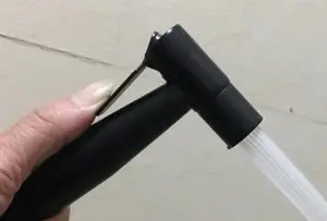 Все 304 Нержавеющая сталь матовый черный цвет Туалет ручной биде душ опрыскиватель биде спрей душ комплект Jet BD777 - изображение