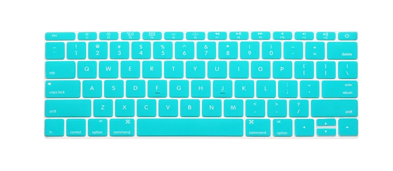 Для Macbook Pro 13 без сенсорной панели A1708 чехол для клавиатуры защитная пленка в американском стиле Защитная пленка для клавиатуры оболочка для Macbook retina 12 дюймов - Цвет: Skyblue