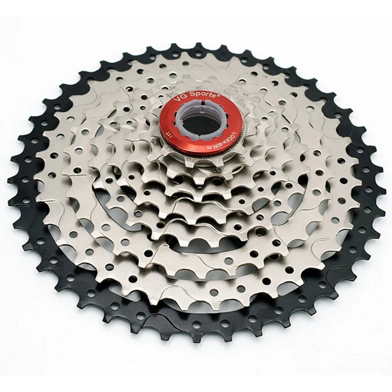 

VG Sports 8 Speed 11-42T MTB Cassette Bicycle Freewheel Sprocket Cdg 8S Mountain Bike Freewheel 42T Ultralight 441g