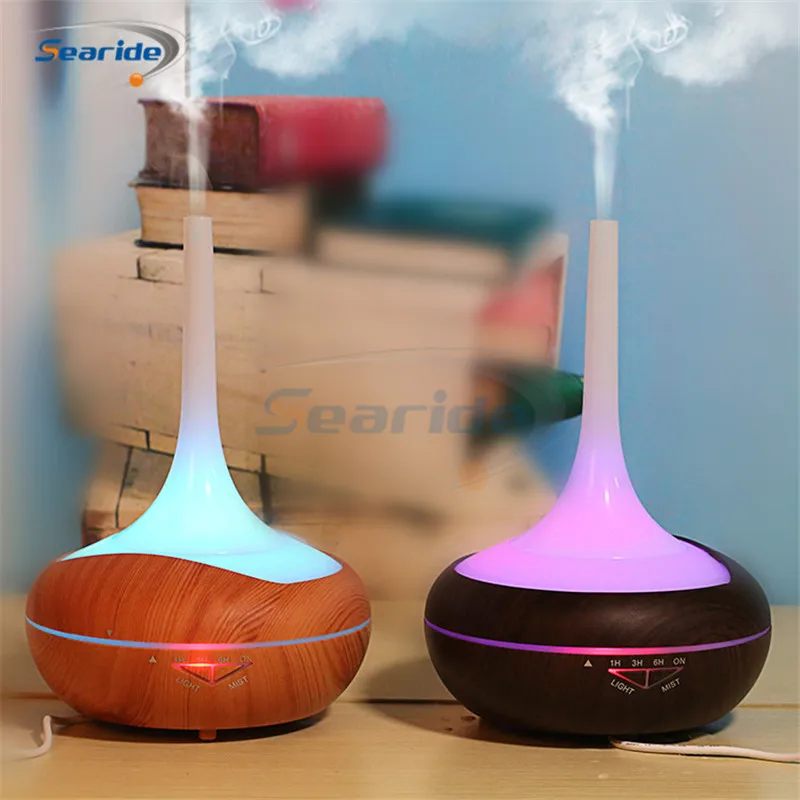 

Searide 240ML Aromatherapy Machine Air Humidifier Essential Oil Aroma Diffuser Humidificador Mist Maker LED Light Switch Timing