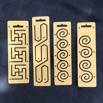 

vintage bordertransparent costura Embroidery quilt line template, patchwork ruler accessories plotting board