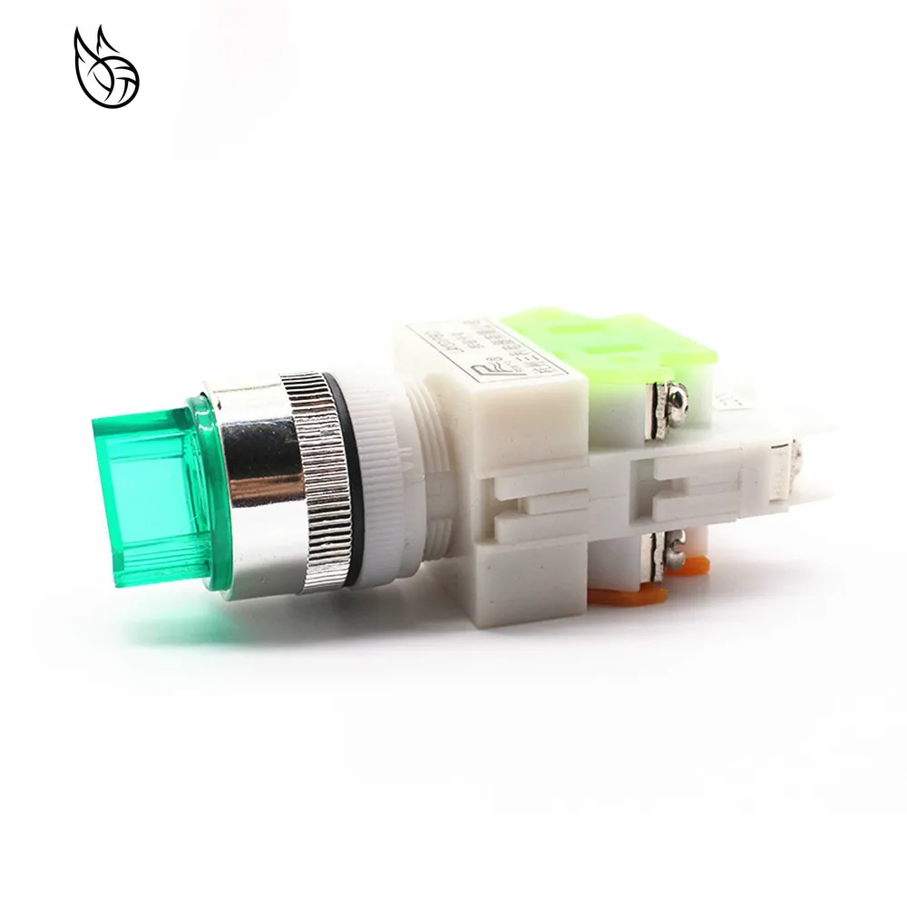 

22mm led light selector switch 2 position ON/OFF lock push button switch