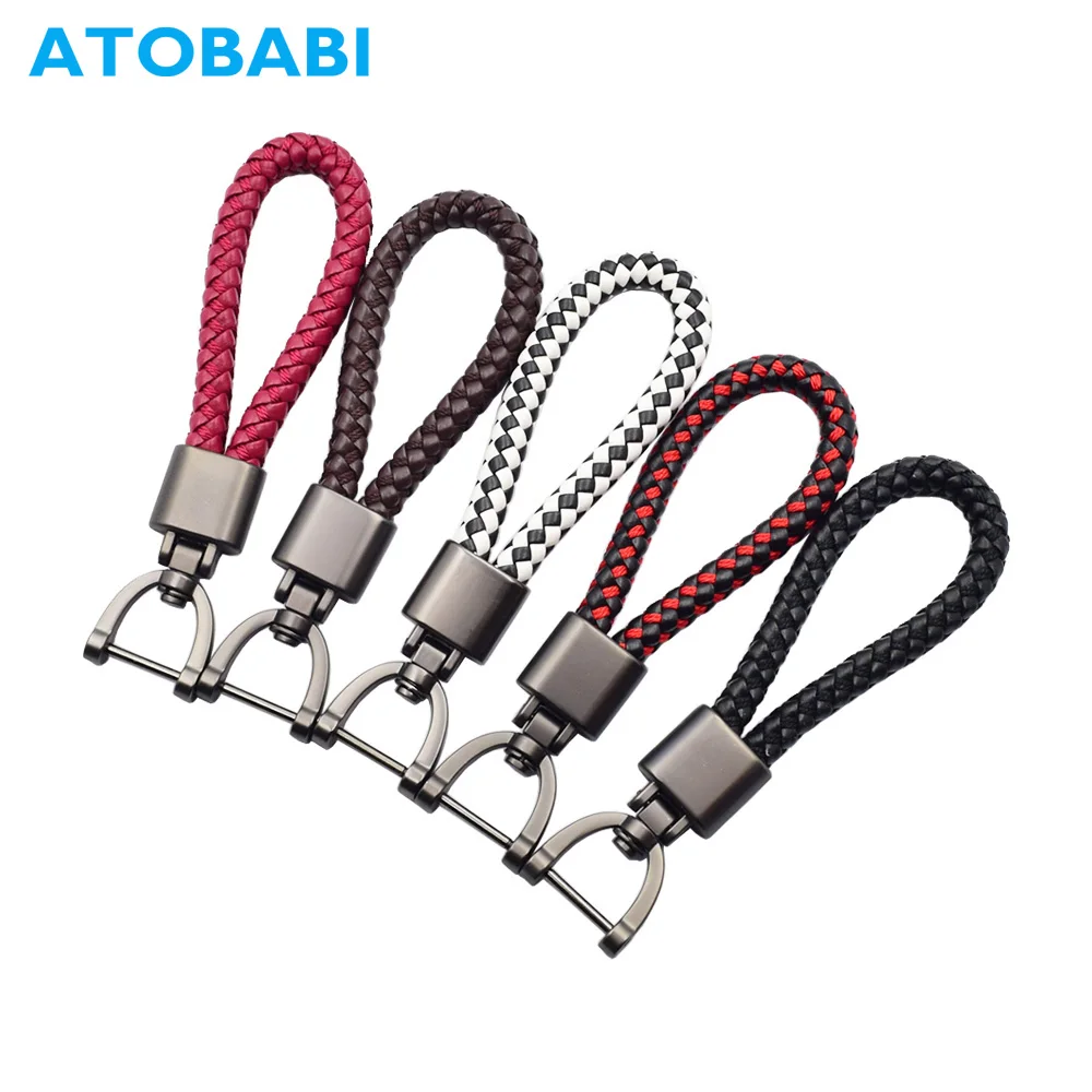 Fashion Keyring 360 Degree Rotating Horseshoe Buckle Keychain Hand