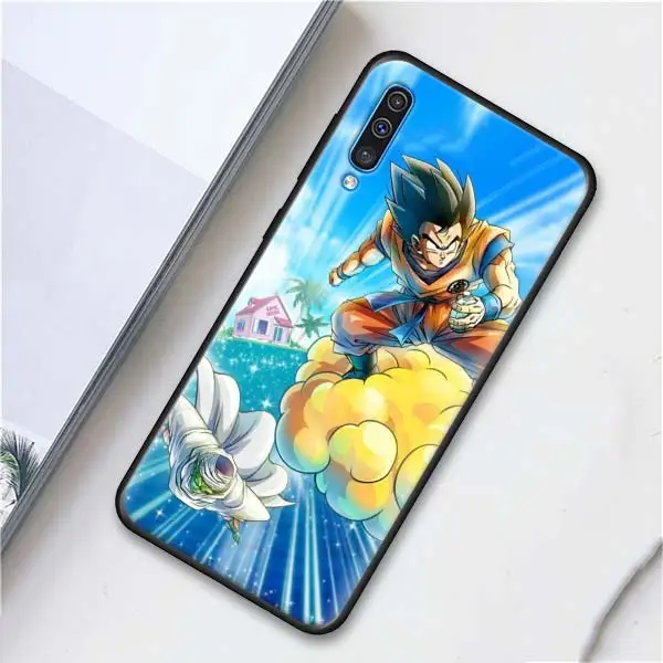 Мягкий чехол для телефона Goku Dragon Ball Z Super Saiya s для samsung Galaxy A10 A20 A30 A40 A50 A70 A6 A7 A8 Plus A9 M30 M20 черный чехол C - Цвет: 010