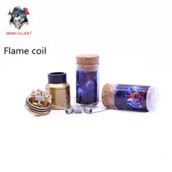 Prebuilt Coil Demon Killer DIY пламенная катушка, пригодная для RDA RTA электронная сигарета распылитель 6 шт. провода каждая бутылка электронная сигарета