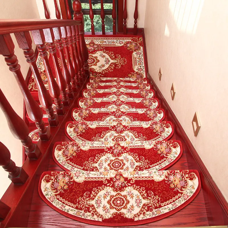 24X75CM European Jacquard Stairs Carpet Mat Anti-Slip Bathroom Carpet Hotel Stair Rug Home Entrance/Hallway Doormat Floor Rug 24X75CM European Jacquard Stairs Carpet Mat Anti-Slip Bathroom Carpet Hotel Stair Rug Home Entrance/Hallway Doormat Floor Rug