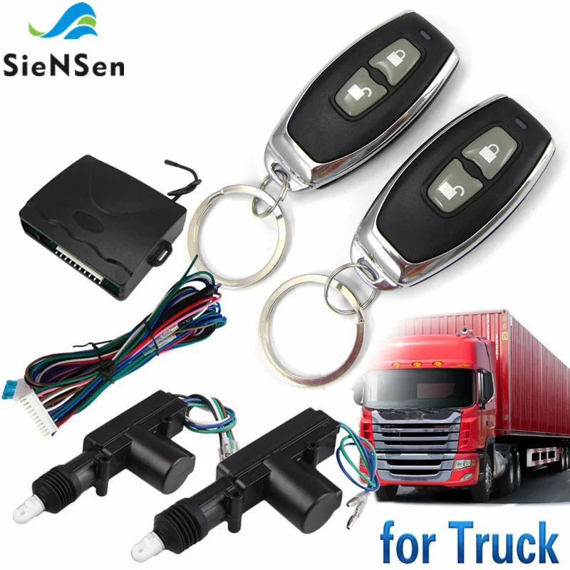 

SieNSen Auto Alarm Remote Controls Central Door Locking System 24V Car Security Kit For Truck M615-8110