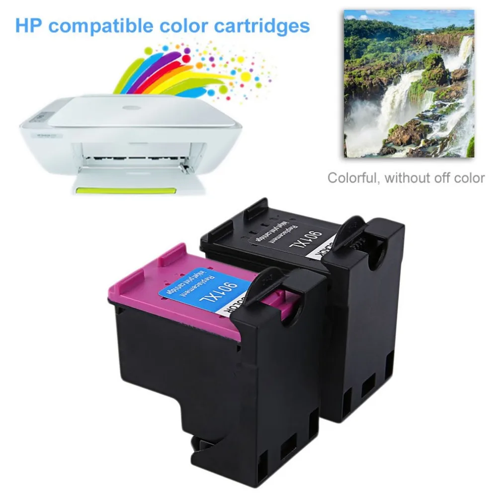 

2PCS 901 For HP901 XL HP901 Color/ Black Ink Cartridges For HP OfficeJet 4500 J4580 J4550 J4540 J4680 J4535 Printer