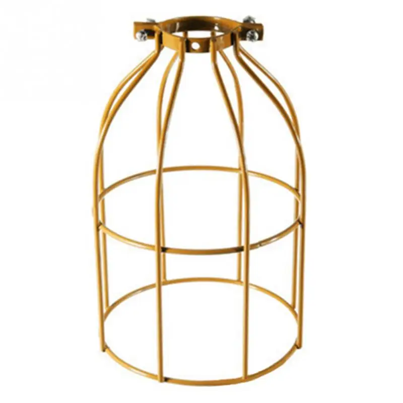 Metal Lamp Shade In Collectible Table Lamps STEEL BULB GUARD, Clamp On Metal Lamp Cage, For Vintage Trouble Light Industrial $7.95 Vintage Ceiling Light - Foto 8