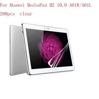 

Transparent Tablet LCD film Screen Protector for Huawei M2 10.0 A01W/A01L 9H Anti-scratch without retail packing 200pcs/lot