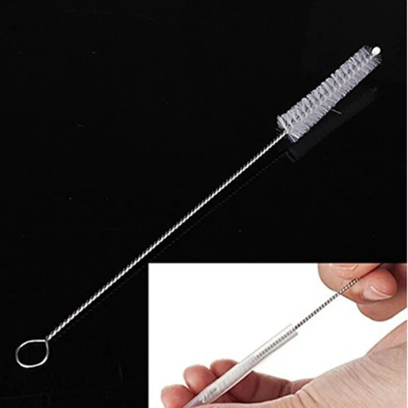 10pcs Nylon Straw Cleaners Cleaning Brush Drinking Pipe Cleaners Stainless Steel Glassin