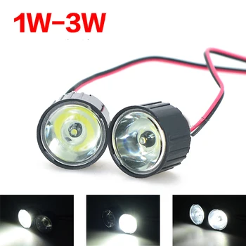 

1PC High Brightness LED Lamp 1W/3W LED Headlight with the Third Channel Switch for RC Cars Modified Accessories