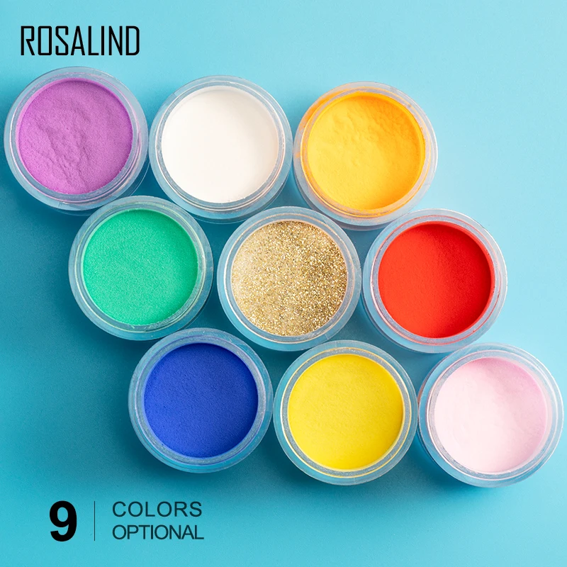 

ROSALIND Acrylic Powder Poly Gel Of Nails Extension Builder Crystal Dipping Powder Nail Art Carving Decoration For Manicure