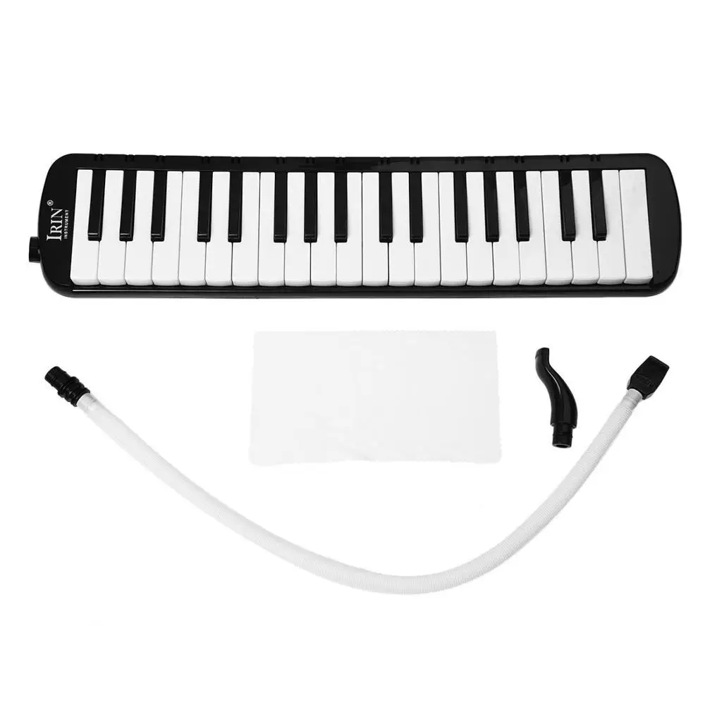 IRIN 37 ключ Фортепиано стиль мелодика с Делюкс чехол для переноски орган аккордеон рот кусок Удар ключ доска Черный инструмент - Цвет: black