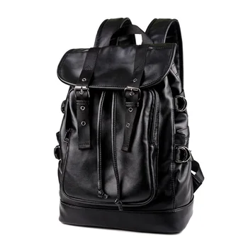

Backpack Men's Backpack Men Laptop Backpack PU Leather Backpacks For Teenagers School Bag Luxury Designer Casual Travel Bags