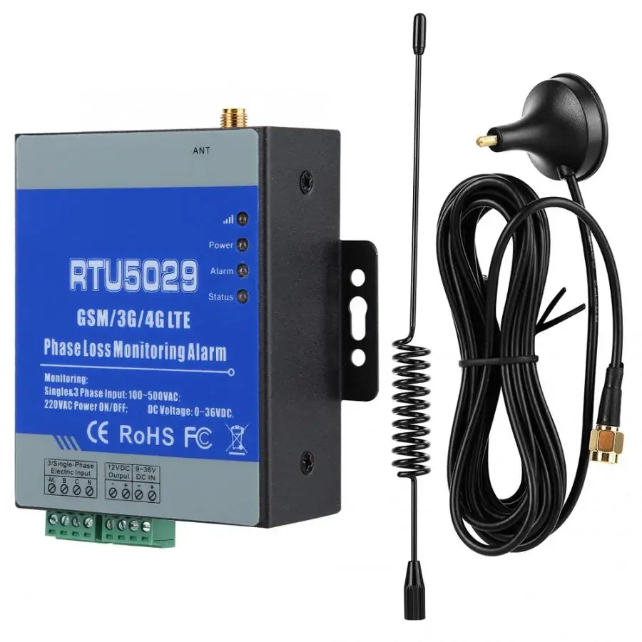 Контроллер для контроля состояния отключения питания RTU5029 GSM 380 В 3 фазы потеря