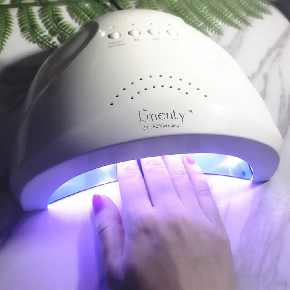 48W UV Lamp Nail Polish Dryer 30 LEDs Light 5S 30S 60S Drying