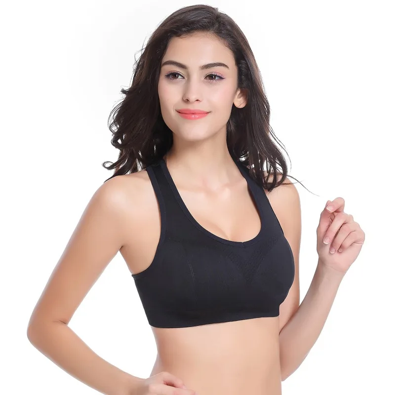 

Women Yoga Fitness Workout Stretch Tank Top Seamless Racerback Padded Sports Bra M/L/XL Outdoor