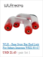 WLR-6 скоростей стали и поли короткие бросок переключения втулки комплект для 04+ Subaru Wrx Sti WLR-SFT01-06
