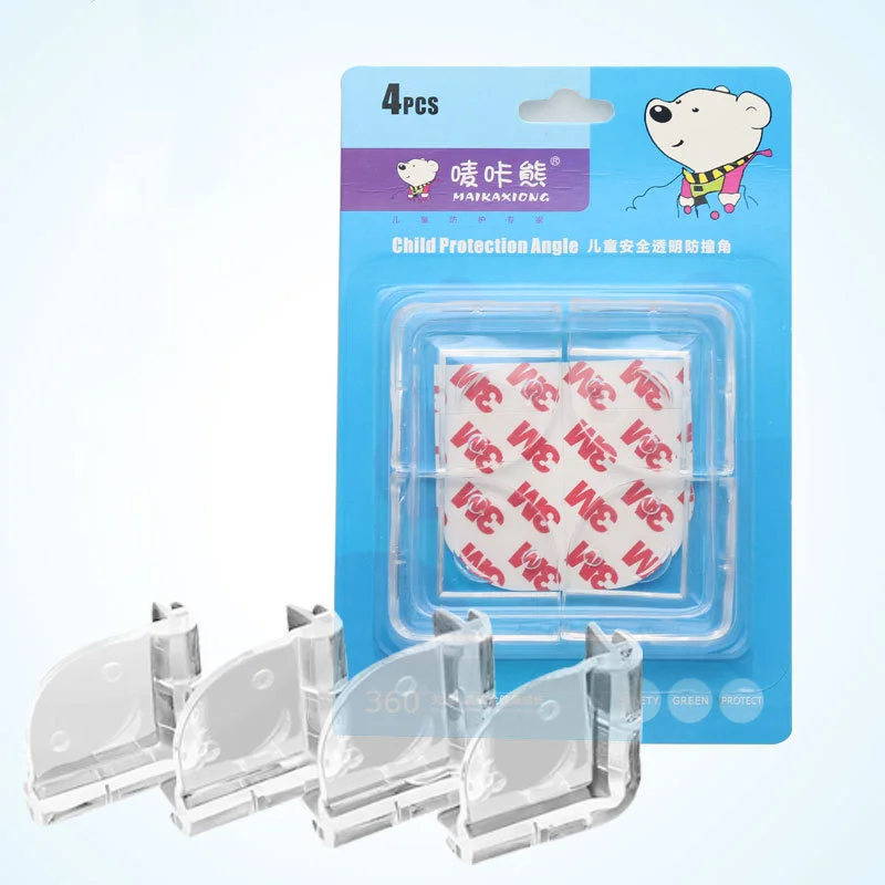 

4pcs Child Baby Silicone Safety Protector Table Corner Protection from Children Anticollision Edge Corners Guards Cover For Kids