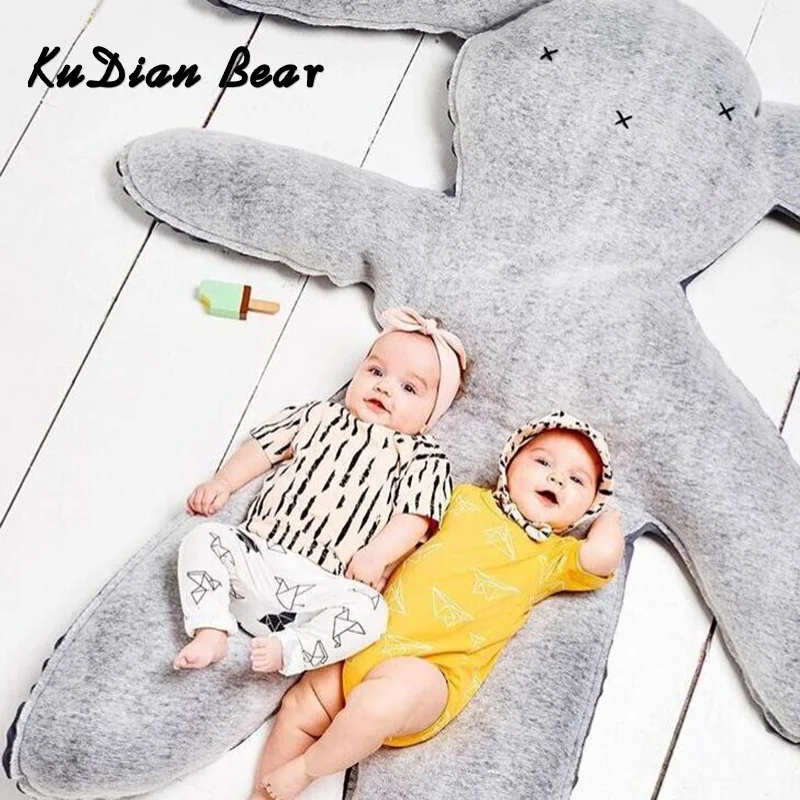 

KUDIAN BEAR Soft Newborn Rabbit Stuffed Plush Baby Toys Kids Bed Accompany Doll Newborn Fun Toys 0-12 Months BYC375 PT49