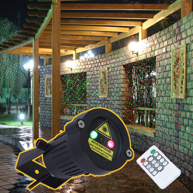 Premium Outdoor Garden Decoration Waterproof IP65 Christmas Laser Spotlight Light Star Projector Showers With Remote Controller