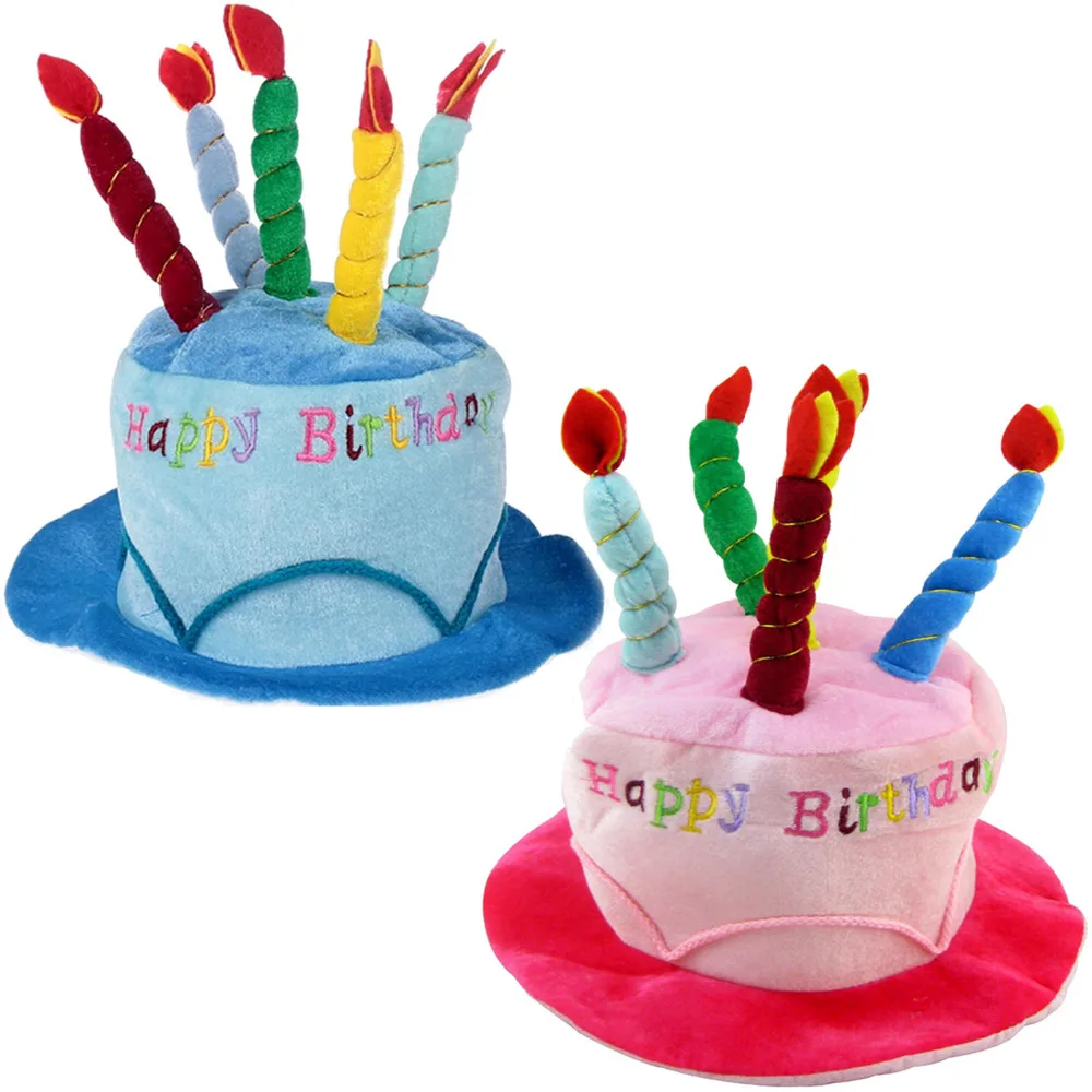 Adultes joyeux anniversaire chapeau avec gâteau bougies doux anniversaire fête chapeau photographie Photo stand décoration Costume accessoires