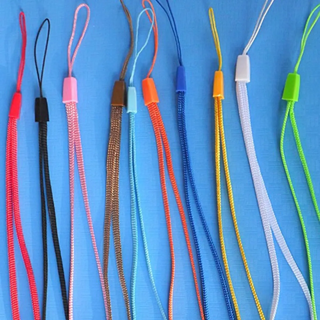 2 قطع رشاقته النقي اللون اسهم للمفاتيح ID بطاقة رياضة أحزمة هاتف المحمول USB شارة حامل DIY شنق حبل الوهق الحبل JZ44