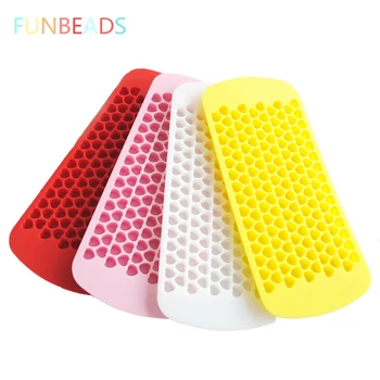 

Wholesale 50pcs/lot 6 Colors 150 Mini Heart Shape Frozen Form For Ice Ice Cube Tray Silicone Ice Molds CM004